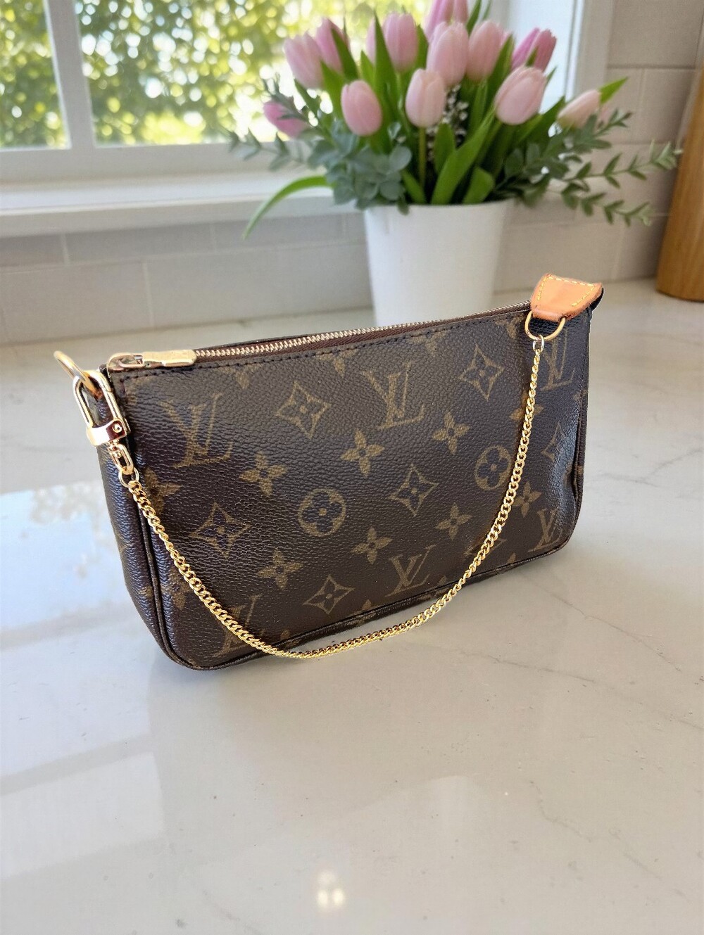 Louis Vuitton Pochette Accessoires Monogram Vintage Y2K ✨EUC - Picture 5 of 14